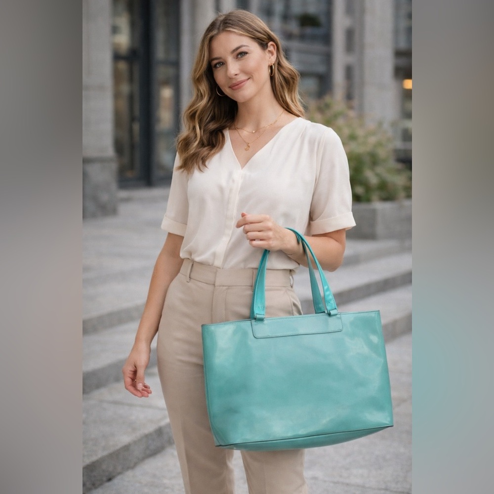 Lamarthe Paris Chic Aqua Tote Bag